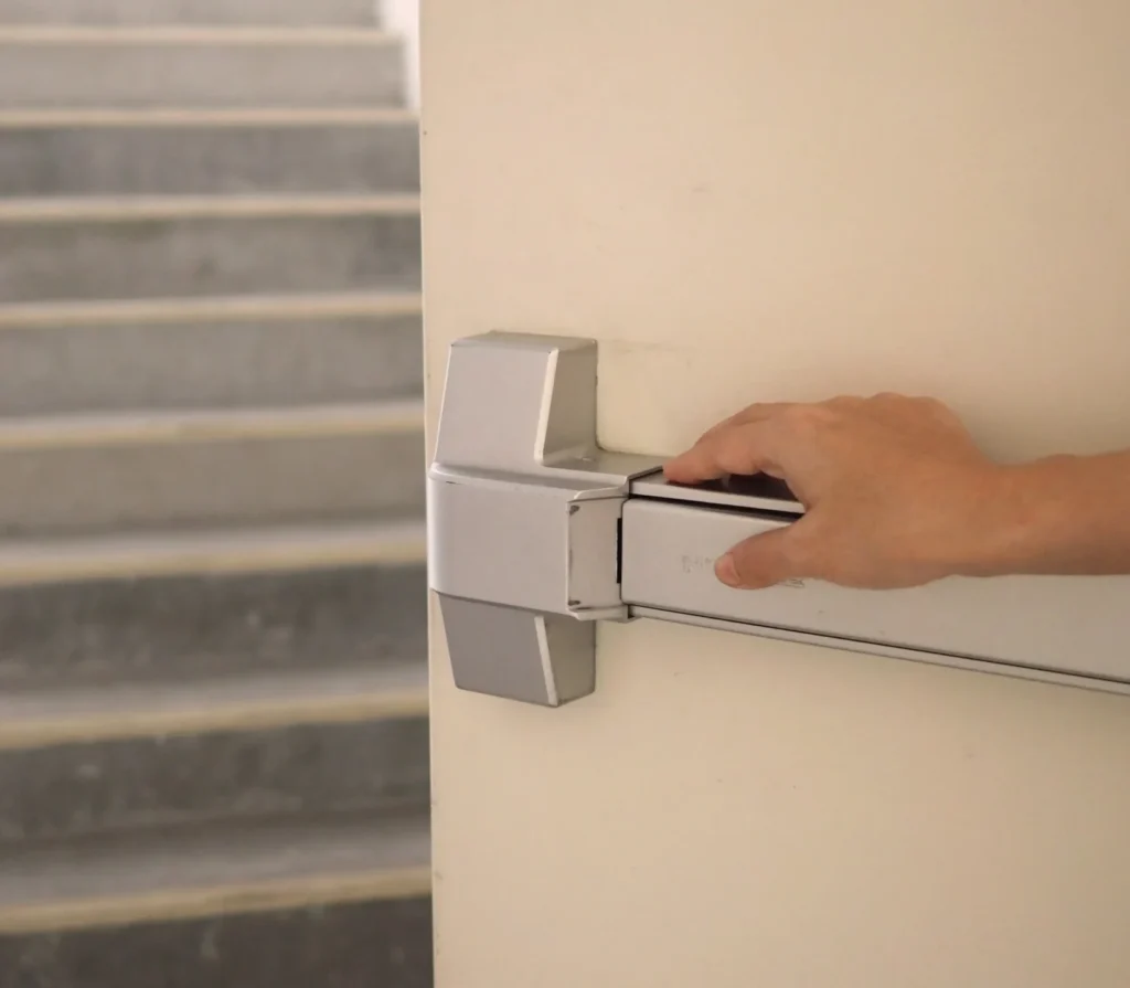 Commercial panic bar and exit device service in Chandler AZ